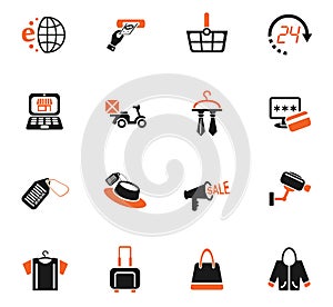 shopping and e-commerce icon set