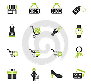 shopping and e-commerce icon set