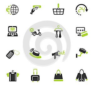 shopping and e-commerce icon set