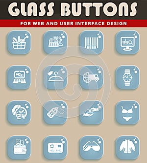 shopping and e-commerce icon set photo