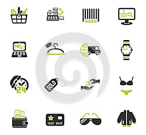 shopping and e-commerce icon set photo
