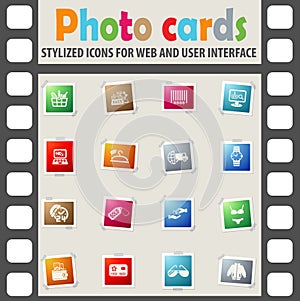 shopping and e-commerce icon set photo