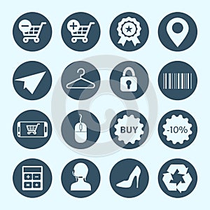 Shopping and e-commerce icons