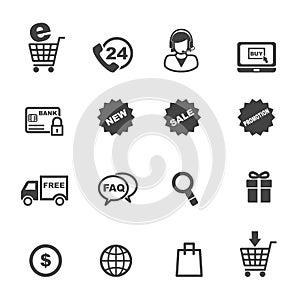 Shopping and e-commerce icons