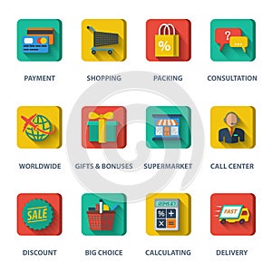 Shopping E-commerce Icons