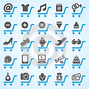 Shopping and E-commerce Icons Set