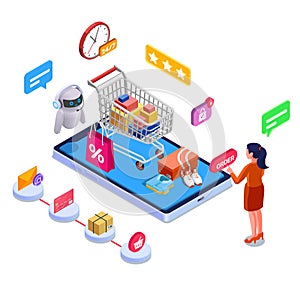 Shopping E-commerce Isometric