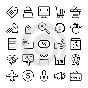 Shopping and E Commerce Vector Icons 3