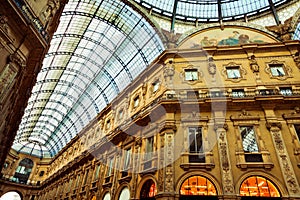 Shopping gallery in Milan