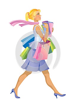 Shopping girl