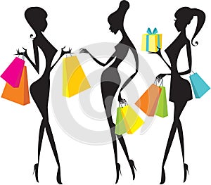 Shopping girls