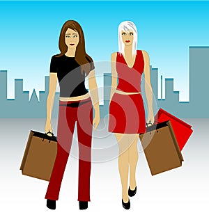 Shopping Girls