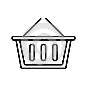 Shopping icon with isolated on a white backgroundshopping cart. vector illustration elements