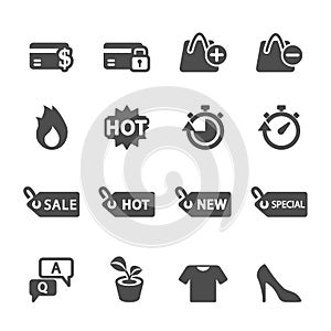 Shopping icon set 5, vector eps10