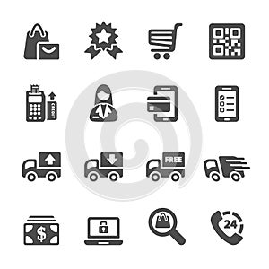 Shopping icon set 9, vector eps10