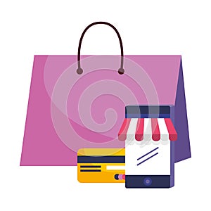 Shopping icon set design vector illustration
