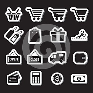 Shopping Icon Set. Simplus series