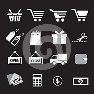 Shopping Icon Set.