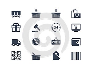 Shopping icons