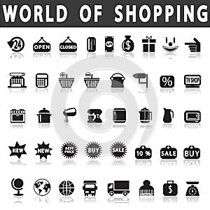 Shopping icons