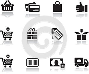 Compras iconos colocar 