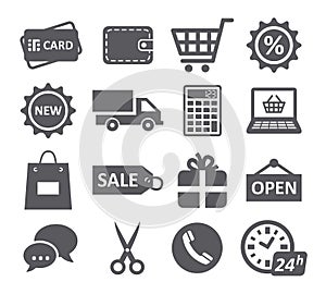 Shopping icons