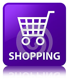 Shopping purple square button