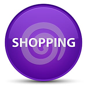 Shopping special purple round button
