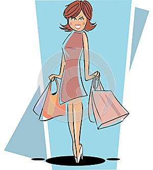 Shopping Lady