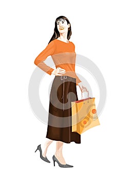 Shopping Lady