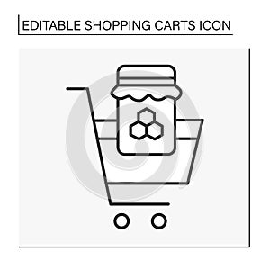 Shopping line icon