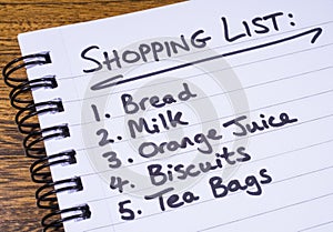 Shopping List