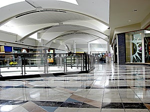 Compras sobre el centro comercial 