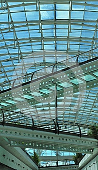 Shopping mall atrium photo