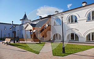 The shopping mall in the Seating courtyard. Tobolsk Kremlin. Tobolsk. Tyumen Oblast. Russia