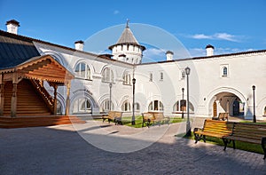 The shopping mall in the Seating courtyard. Tobolsk Kremlin. Tobolsk. Tyumen Oblast. Russia