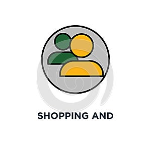 shopping and marketing icon. email promotion, earn points, design concept symbol design, sales increase, loyalty program, discount