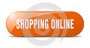 shopping online button. shopping online sign. key. push button.