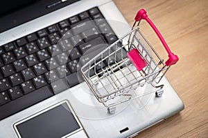 shopping online deas about e-commerce is a transaction of buying or selling