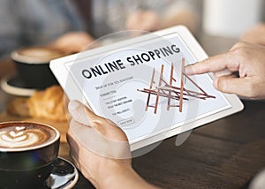 Shopping Online Shopaholics E-Commerce E-Shopping Concept