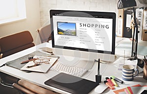 Shopping Online Shopaholics E-Commerce E-Shopping Concept