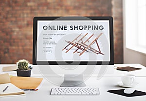 Shopping Online Shopaholics E-Commerce E-Shopping Concept