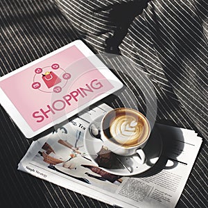 Shopping Online Shopaholics E-Commerce E-Shopping Concept