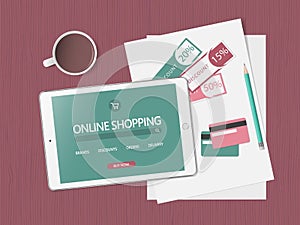 Shopping in online store