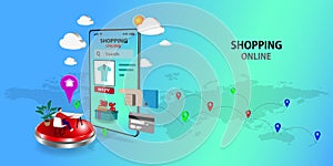 Shopping Online on Website