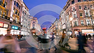 Shopping at Oxford street, London, Christmas day