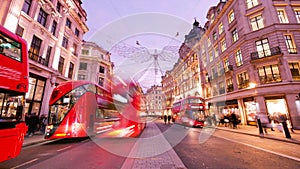 Shopping at Oxford street, London, Christmas day