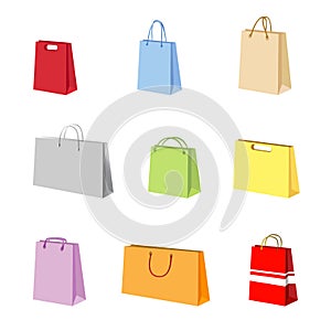 Shopping package vector
