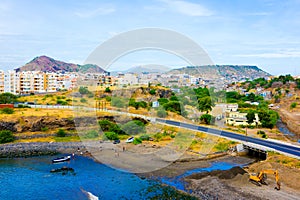 Cape Verde Capital, Praia Bay Coastline and Landscape, Neighborhood, Buildings and Slums