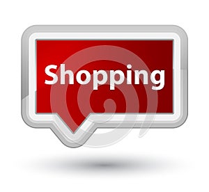 Shopping prime red banner button